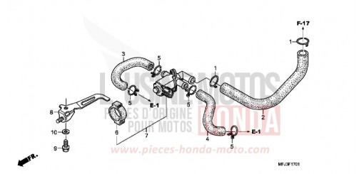 VALVE COMMANDE INJECTION D'AIR CBR600RR8 de 2008